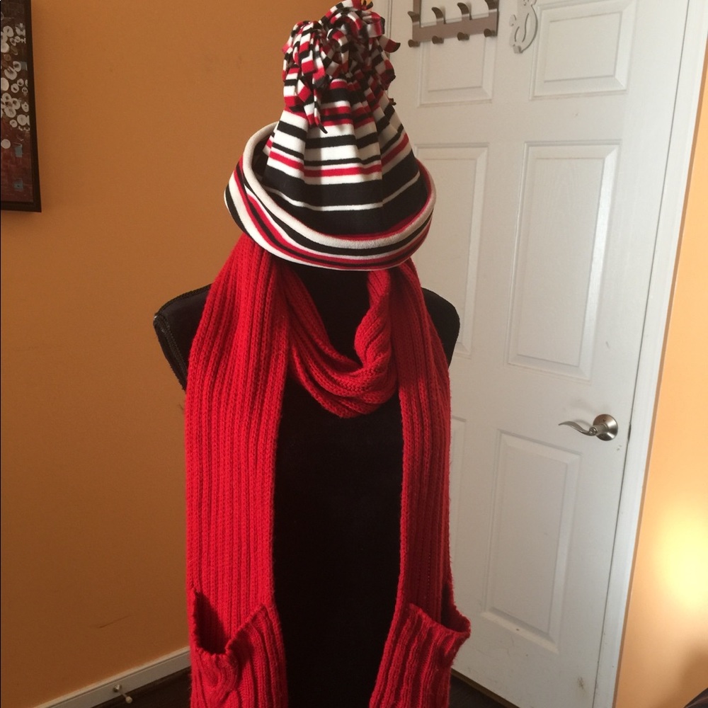 💘Striped winter hat